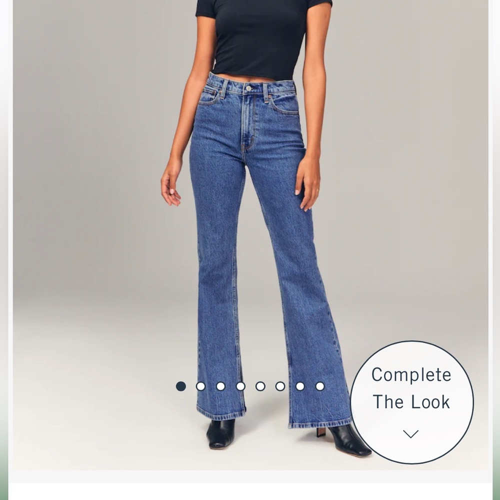 Abercrombie High Rise Vintage Flare Jean